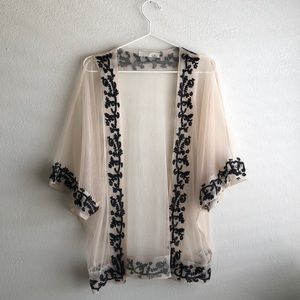 Lush Mesh Lace Kimono